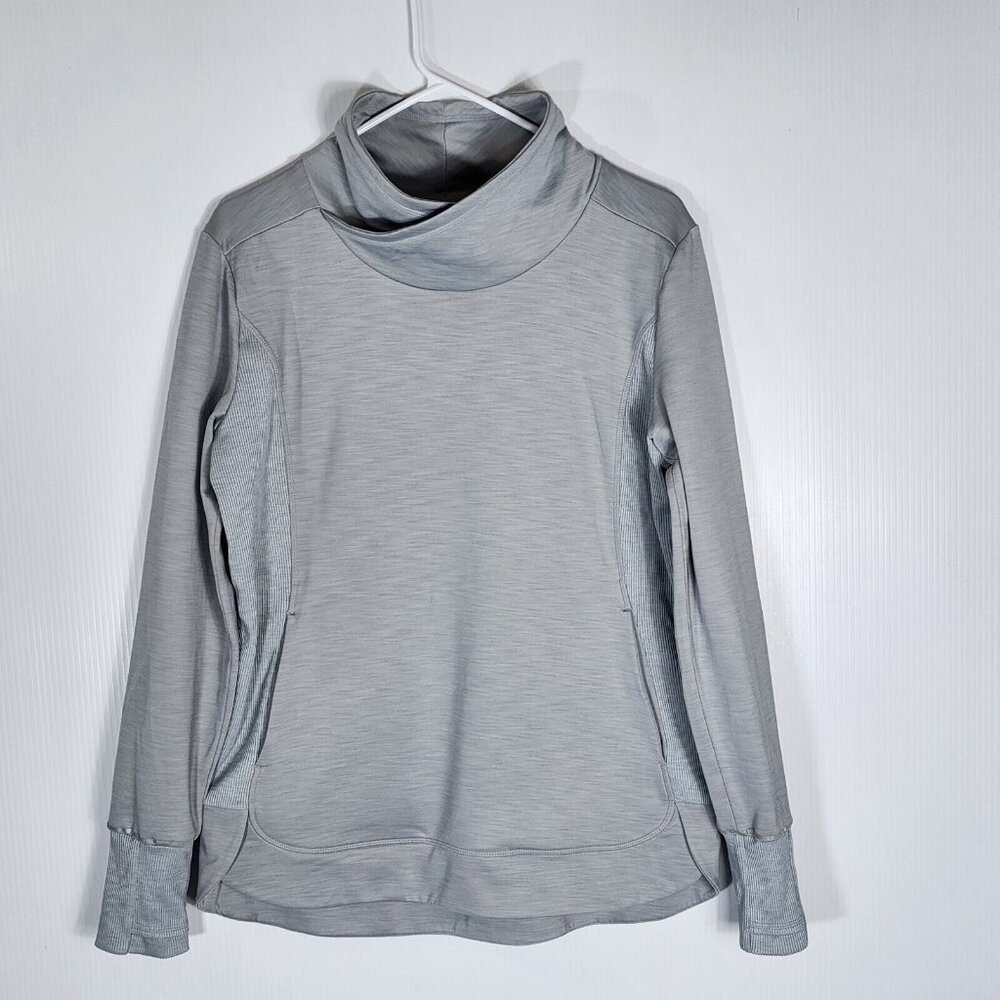 Athleta Women’s Track Pullover Grey‎ Sweat Shirt Size Small